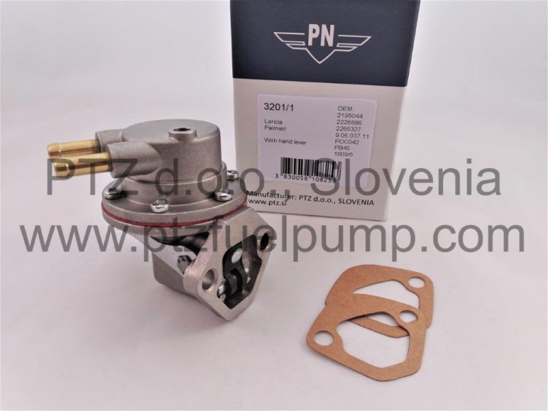 Lancia Fulvia Fuel pump with hand primer - PN 3201-1 