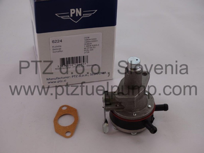 Kubota, Bobcat, Schaffer Fuel pump - PN 6224 