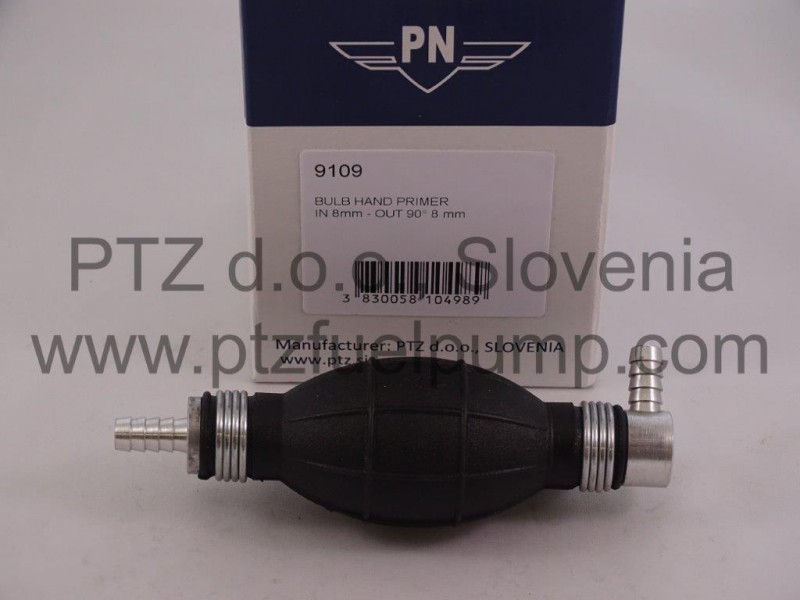 Bulb Hand Primer Fi 8mm - 8mm 90° - PN 9109 